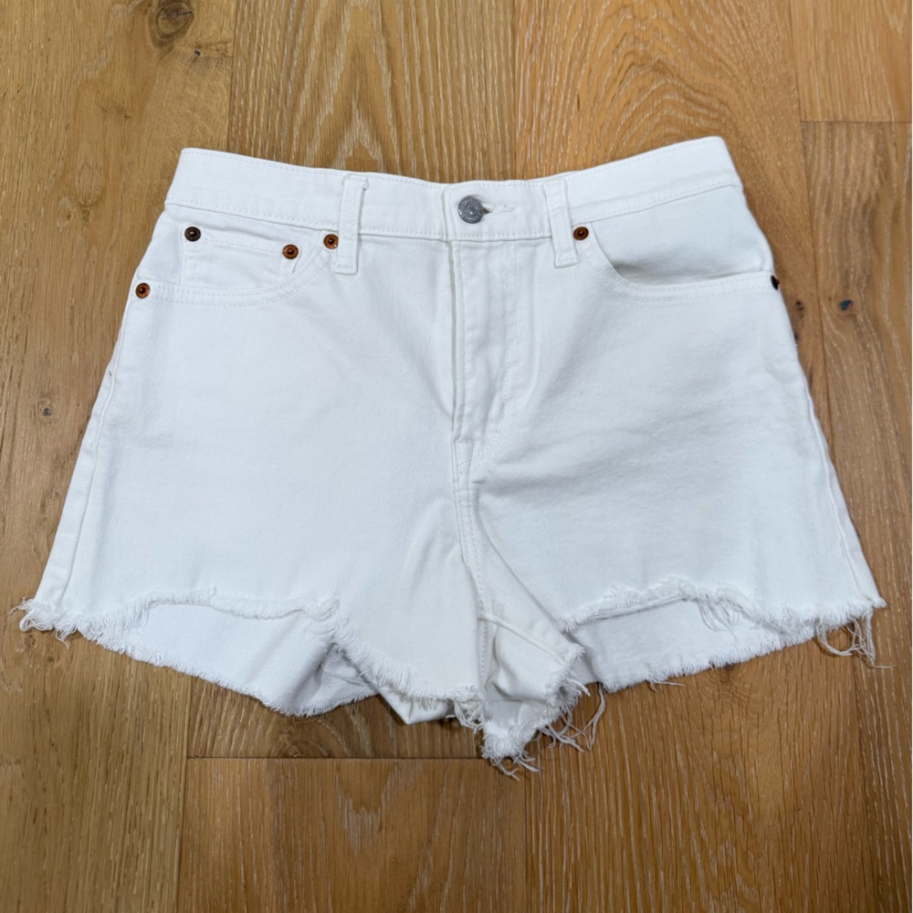 Levi's White Jean Shorts for Women